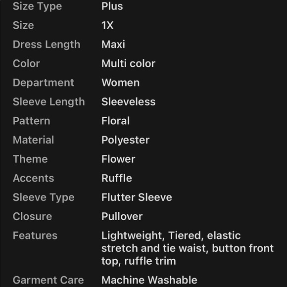 Who What Wear Black Floral Sleeveless Button Tie Waist Maxi Dress - Picture 11 of 11